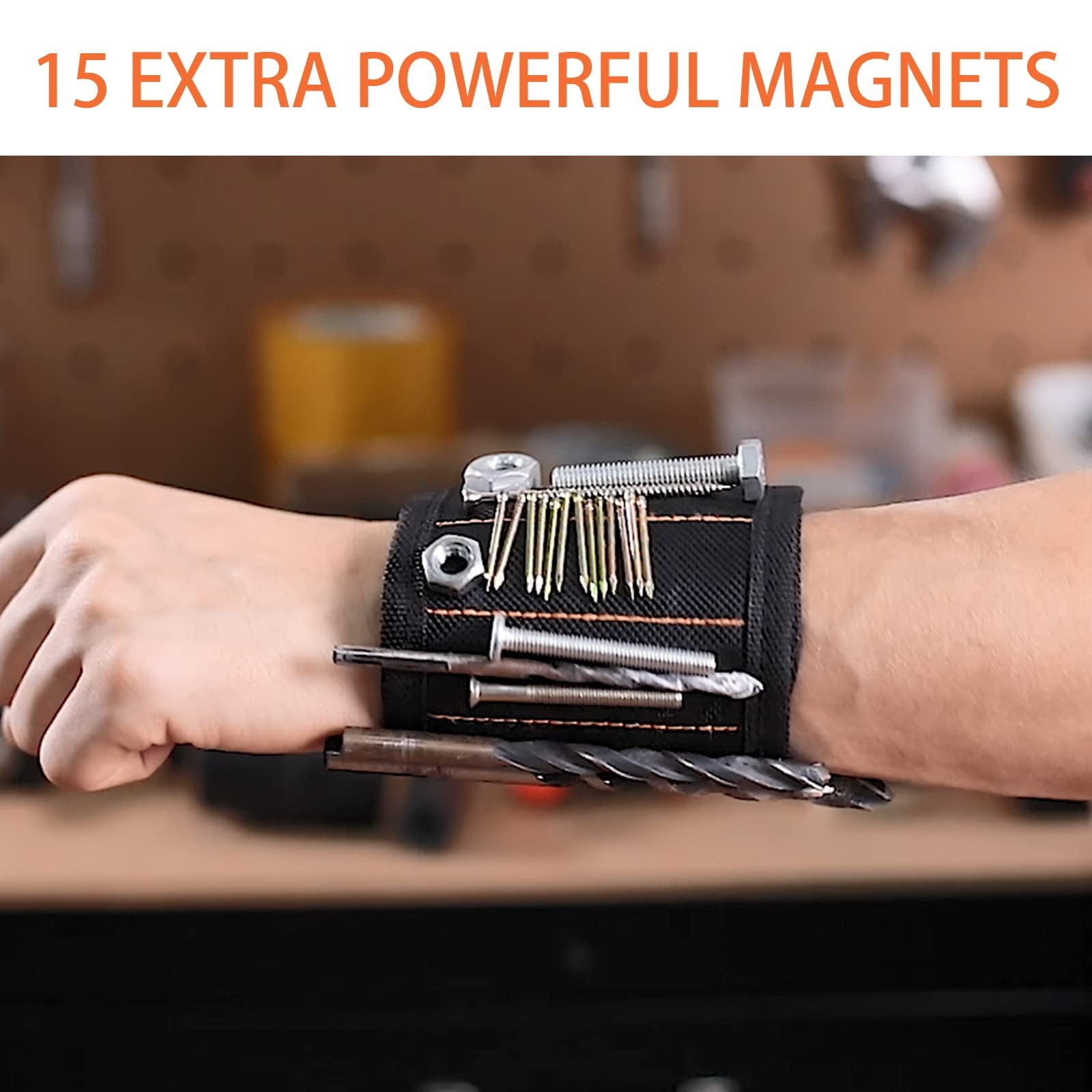 Magnetic Wristband Tool Belt – 2 Pack for Holding Screws, Cool Gadgets Gift for