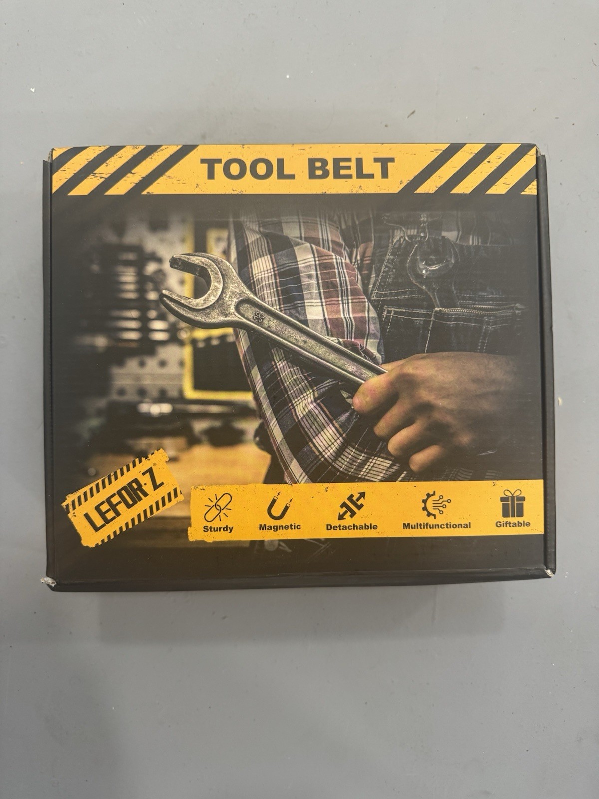 LEFOR·Z Magnetic Detachable Multifunctional Adjustable Tool Belt Black/Yellow