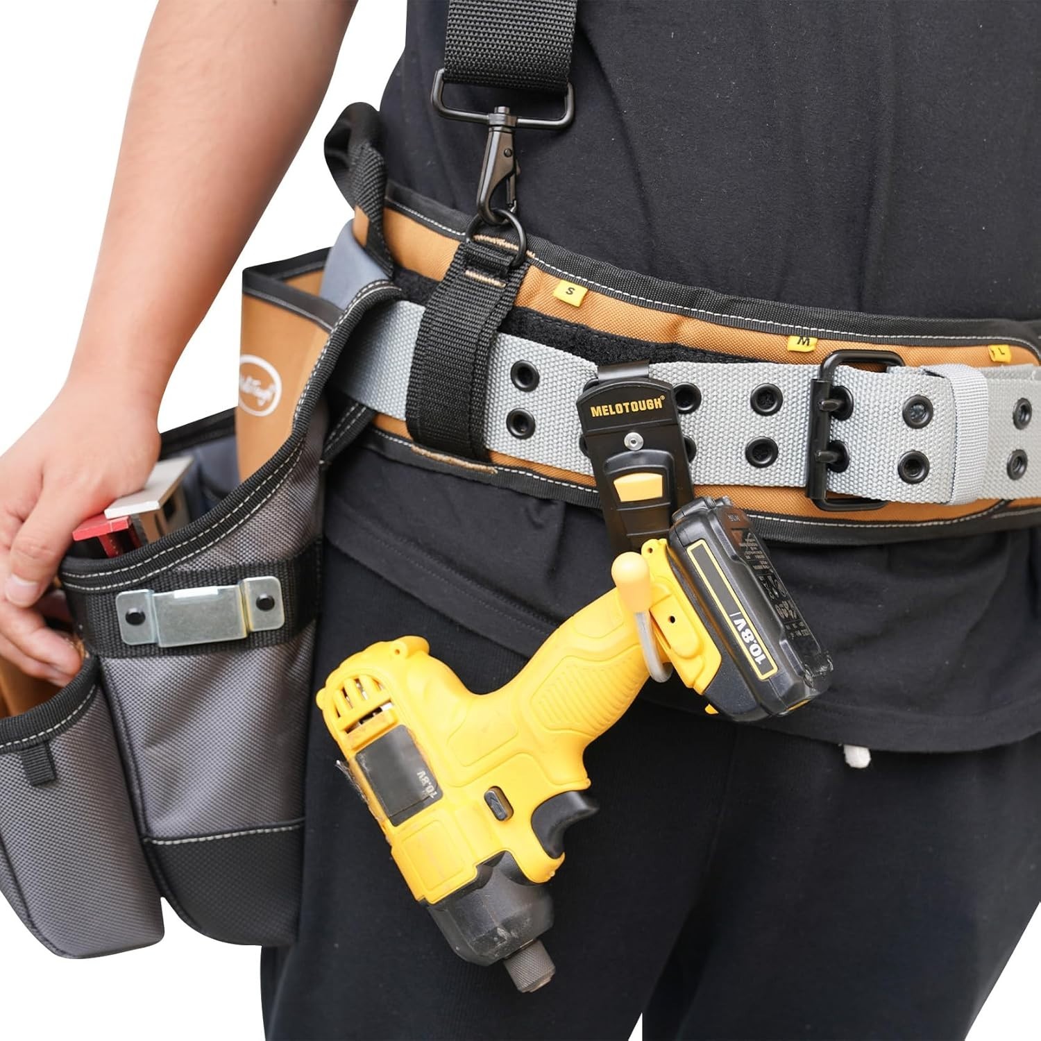 Tool Belt Hook Tool Holster Cordless Drill Holster with Metal Clip