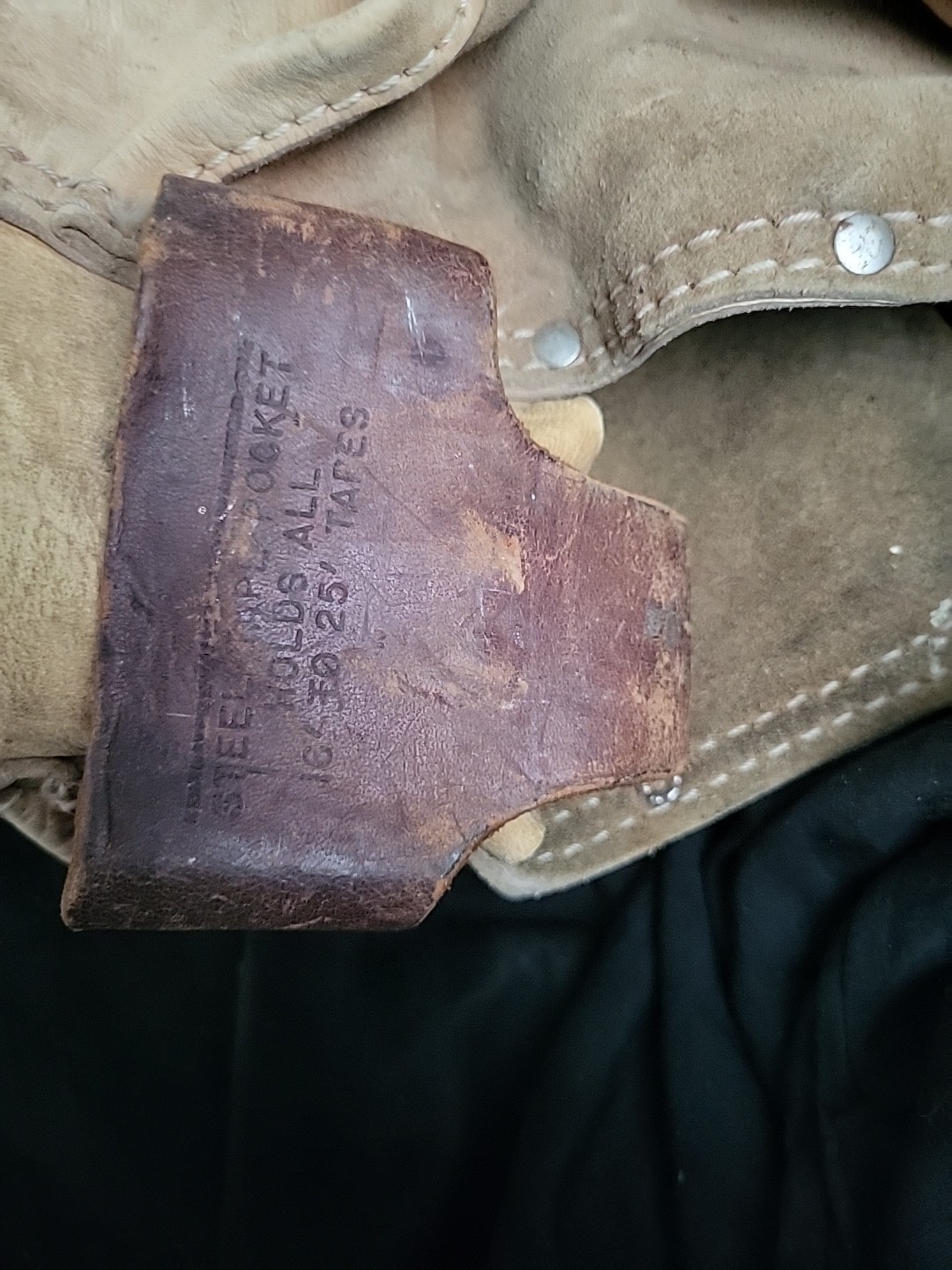 Nicholas 10-490X Split Cowhide Leather Tool Belt Pouch Carpenter Framer Rig