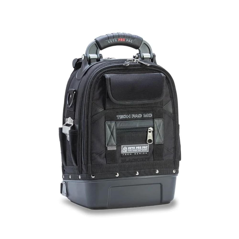 Tool Backpack Veto Tech Pac MC Blackout Bag 17 Height 13 Length cordless