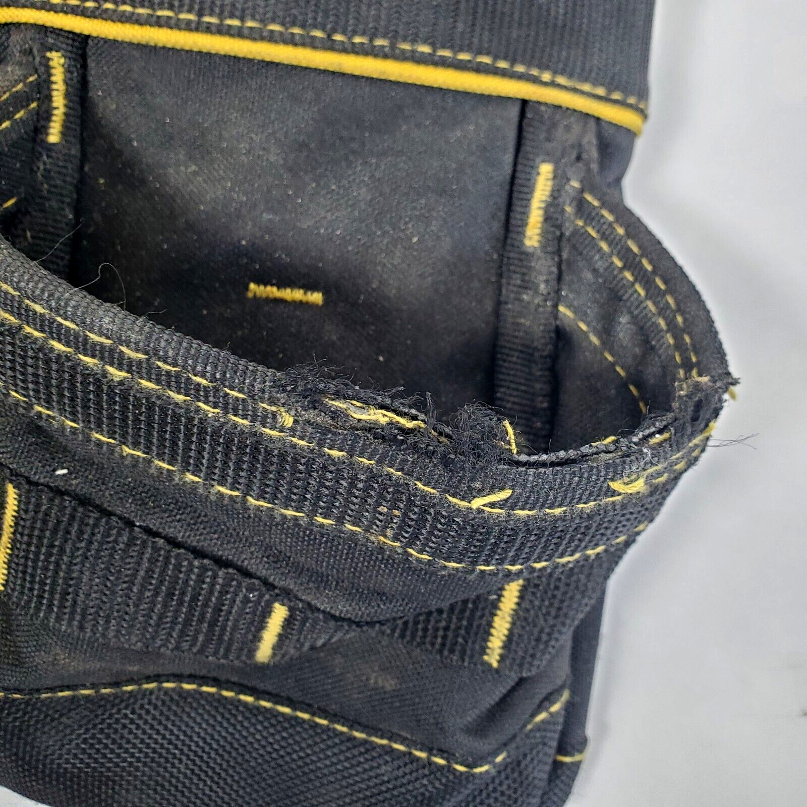 CAT Caterpillar Tool Pouch Muti-Purpose Black Yellow 13 Inches Tall No Belt