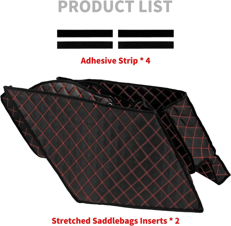 Motorcycle Saddlebag Liners 5 Inch Stretched Bag Inserts Fits for Harley Touring