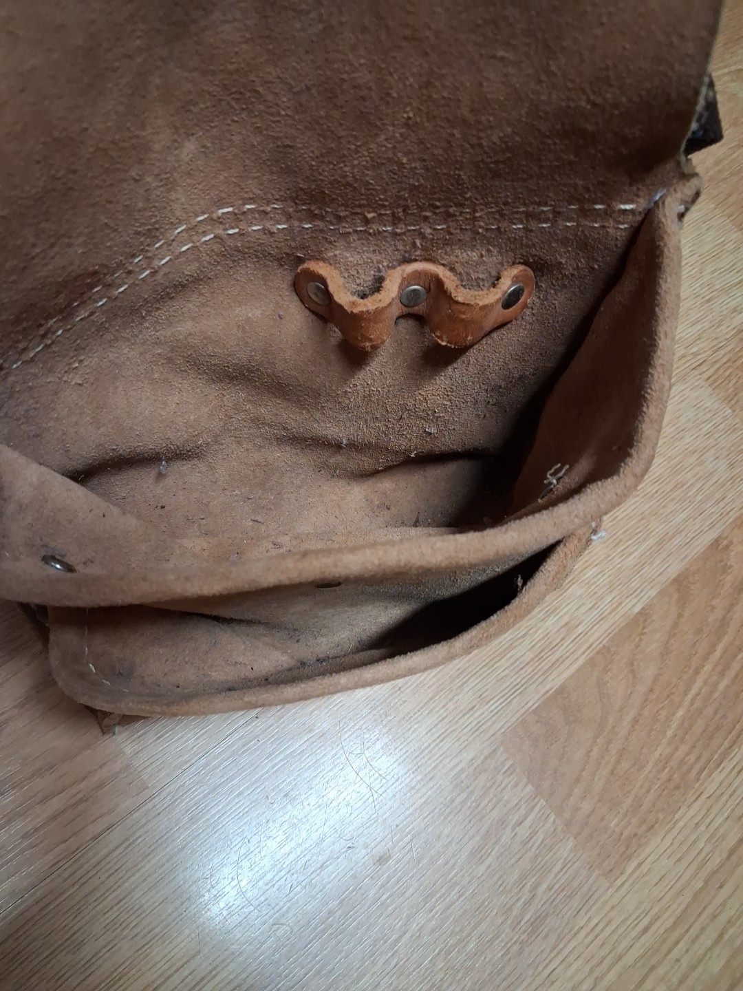 Nicholas Heavy Split Cowhide Suede Tool Pouch Nail Apron Carpenter Work Belt Bag