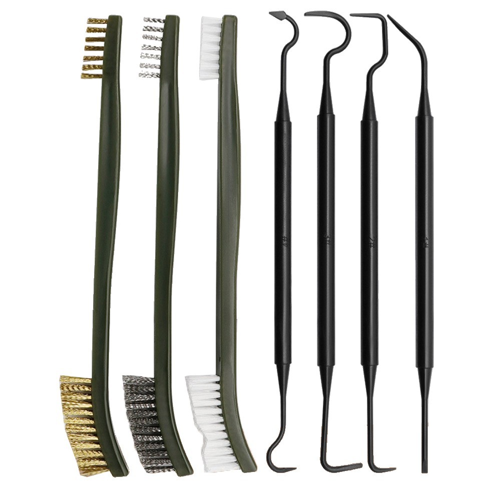 Steel Wire Brush Nylon Pick Set Easy to use Design Effective Car Cleaning