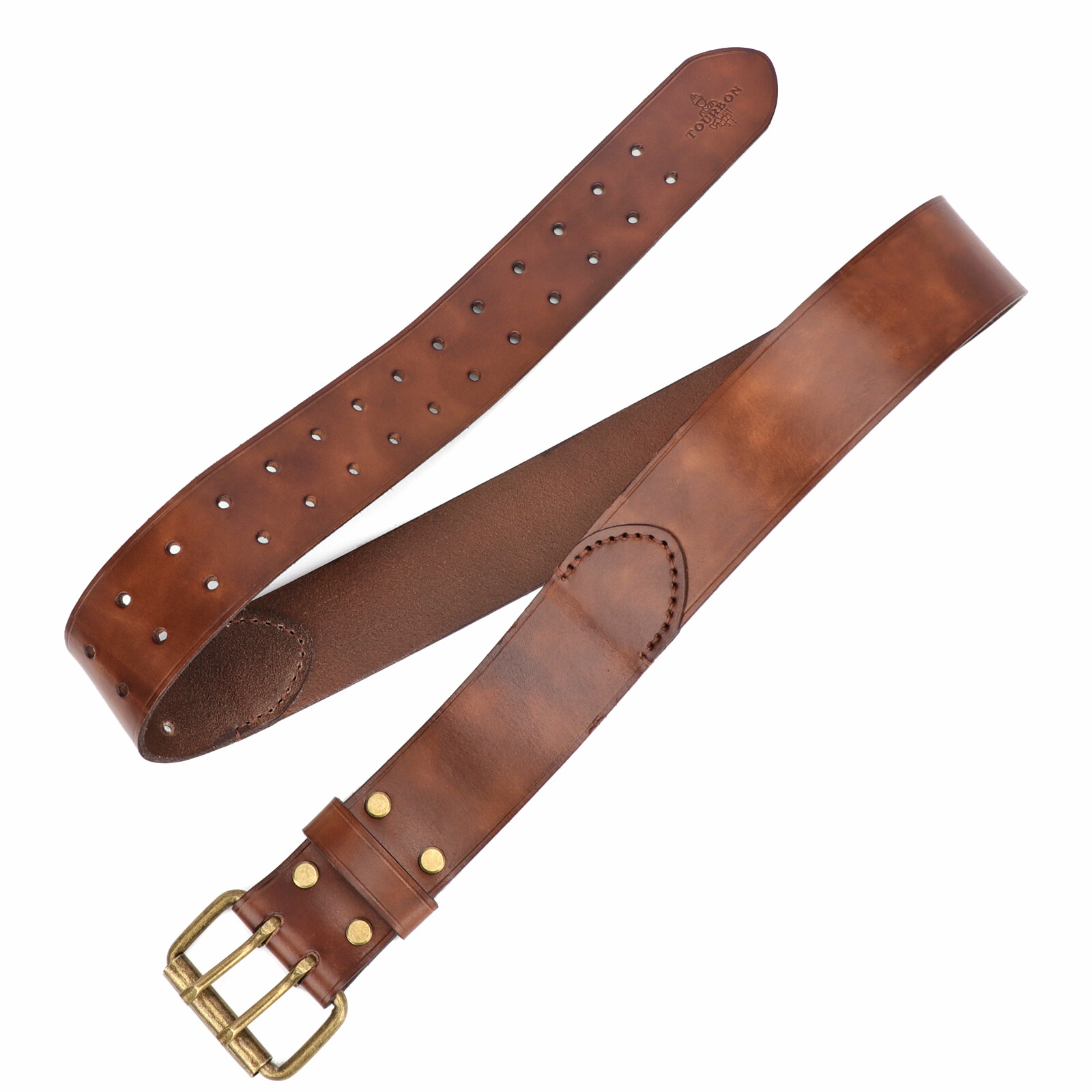TOURBON Men Retro Leather Belt for Workshop Tool Carrier Gift, Fit 30-45″ Waist