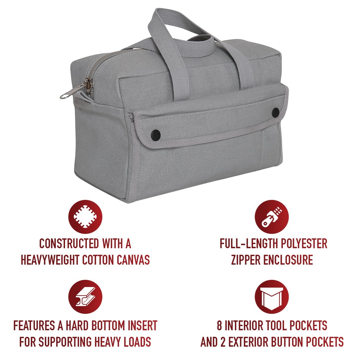 Rothco G.I. Style Mechanic’s Tool Bag – Grey