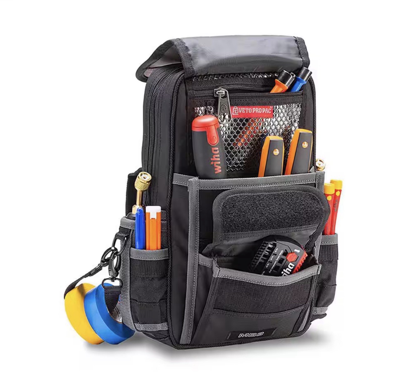 VETO PRO PAC 11” Small Original Nylon Tool Pouch Meter Bag w/ Tool Holders