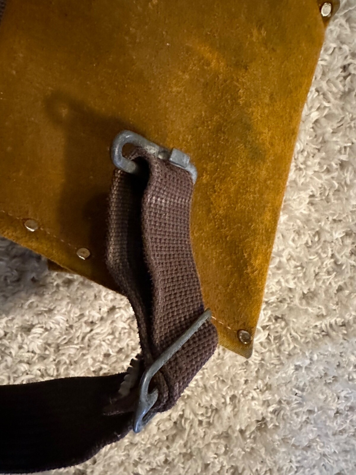Leather Tool Belt measured belt as shown at 40 inches