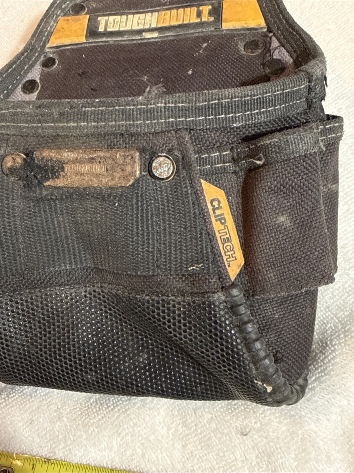 ToughBuilt Project Pouch with Pockets and Loops, Clip Tech & Belt clip, Used