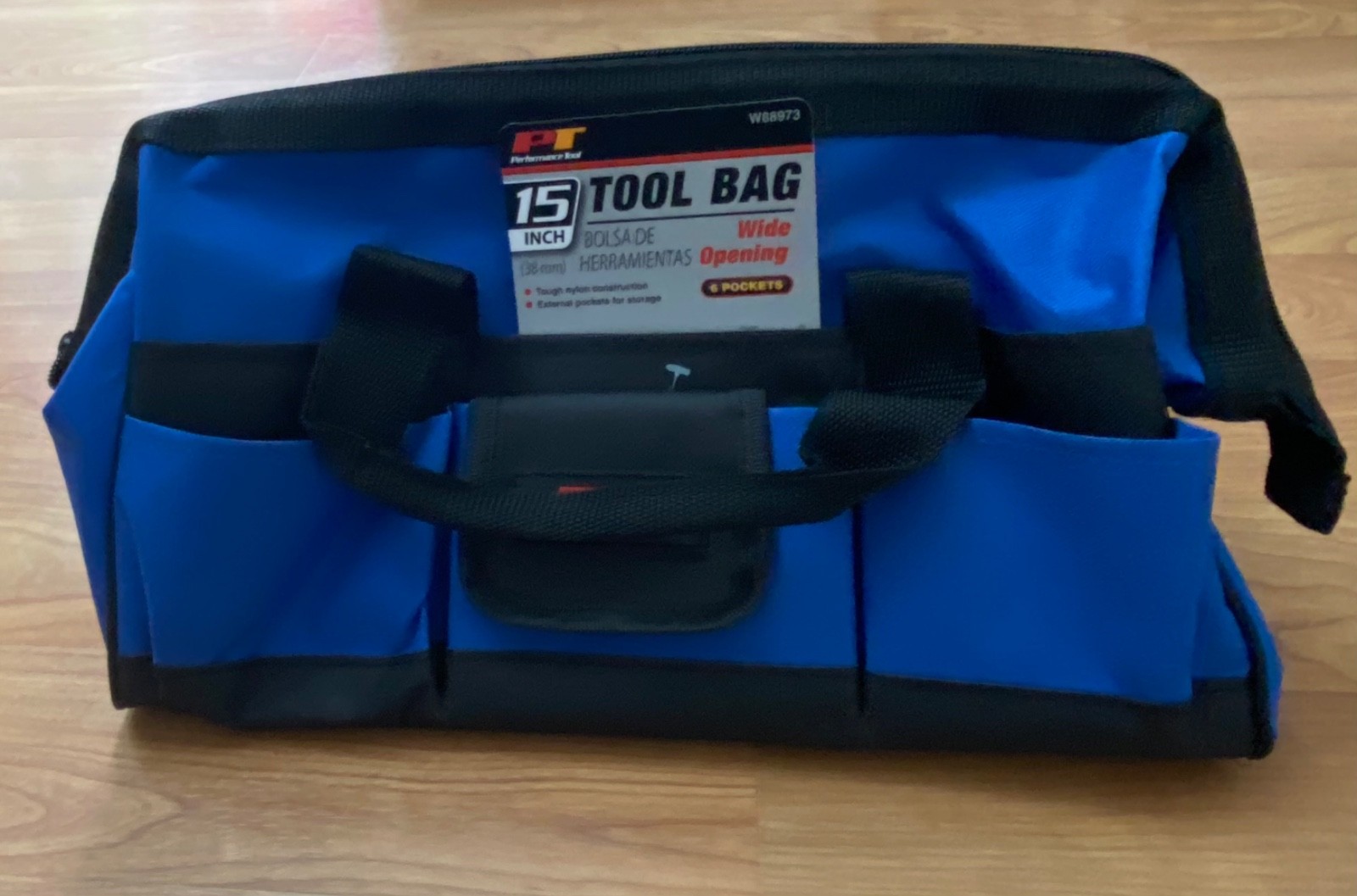 Performance Tool W88973 15” Wide Opening Tool Bag | Exterior Pockets For Too