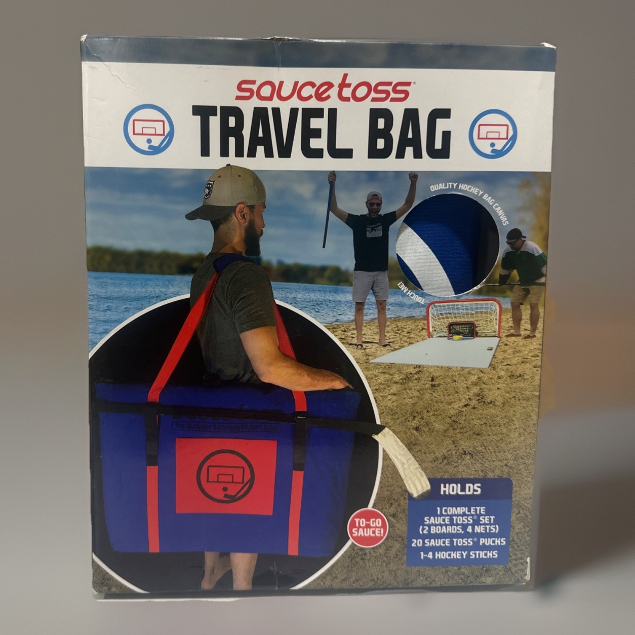 Saucetoss Premium Red And Blue Canvas Hockey Travel Bag Model STTB2 -New