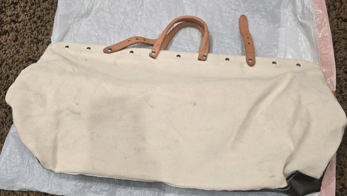 KLEIN TOOLS 5102-24SP Tool Bag,Canvas,General Purpose