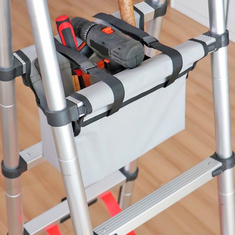 Compactly Tool Management Bag For Collapsible Ladders Home Repair Project