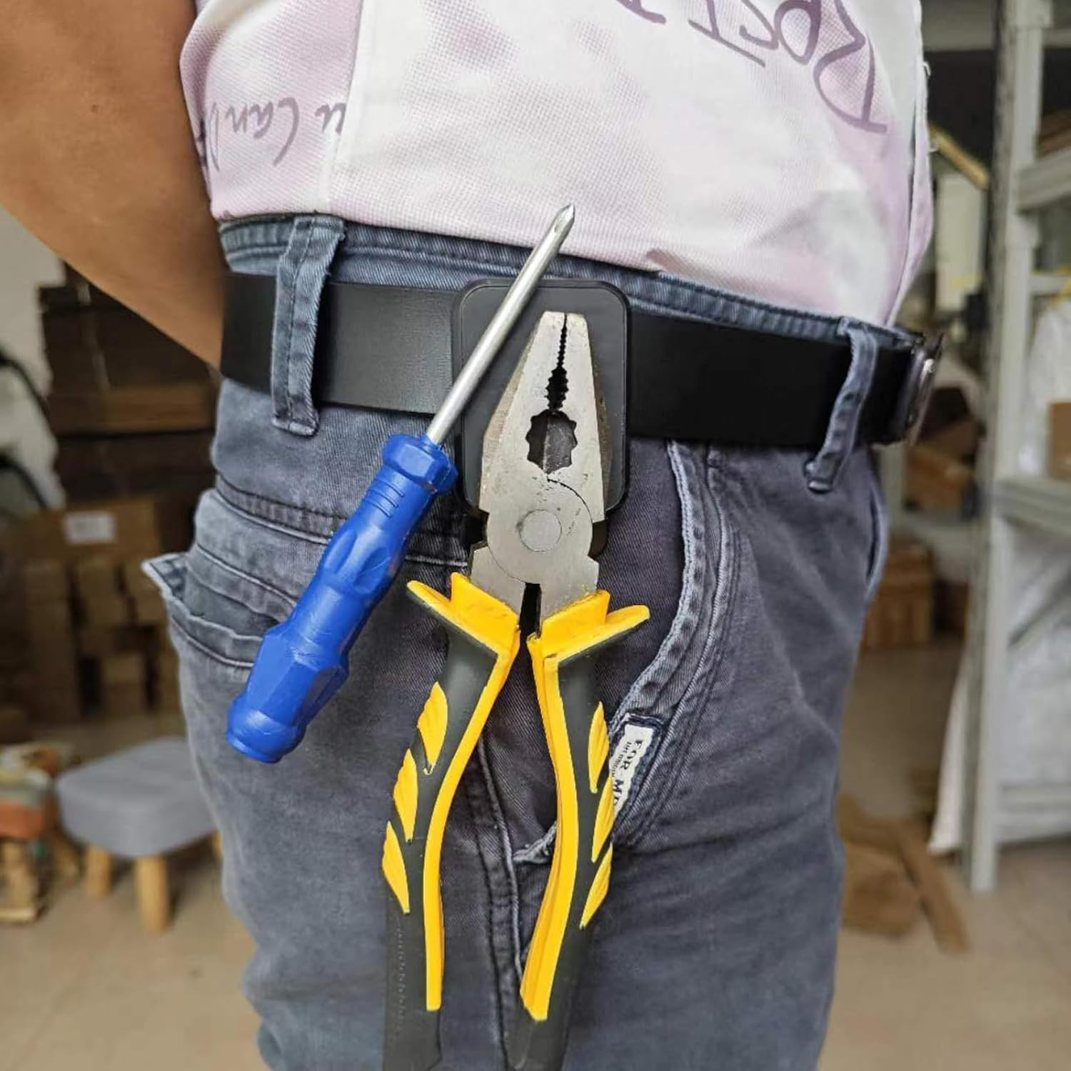 Magnetic Tool Holder, Super Strong Belt Clip, Tool Belts for Men Tape Measure Ho