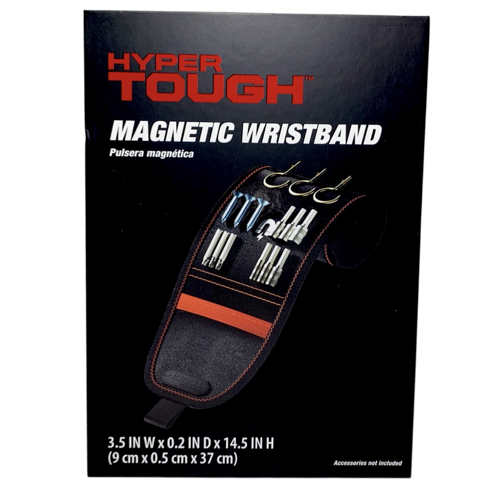 Hyper Tough Magnetic Wristband Tool Holder Drill Bits Nails Screws Adjustable