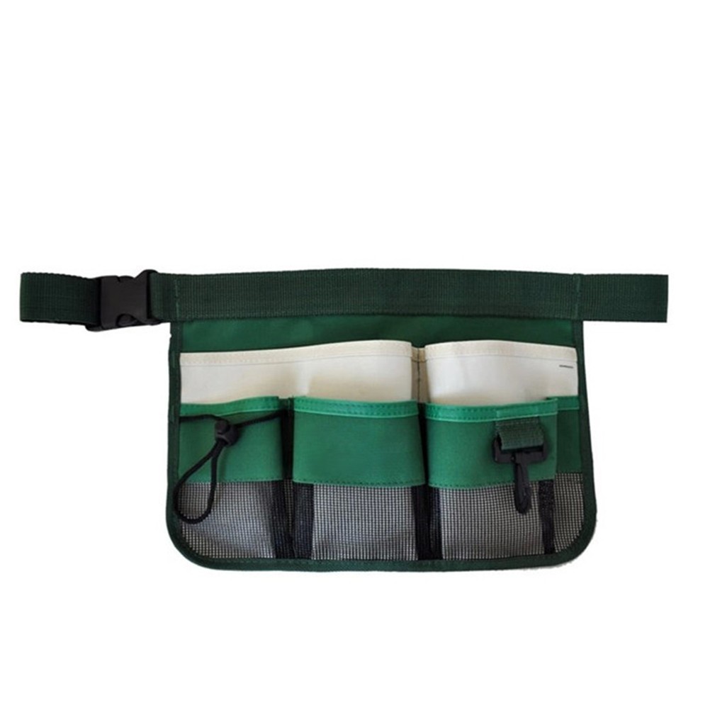 Reusable Garden Tool Organizer Bag Green Durable 600D Oxford Fabric