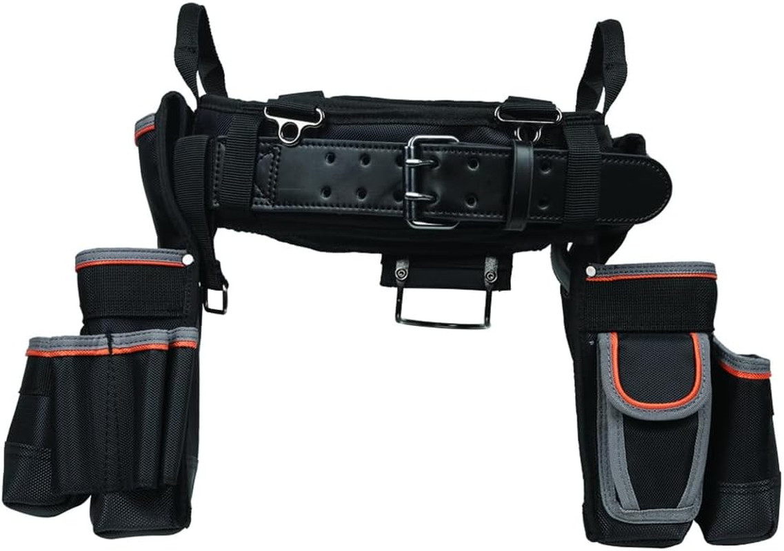 55428 Tradesman Pro Electrician’S Padded Tool Belt and Tool Pouch Combo for Long