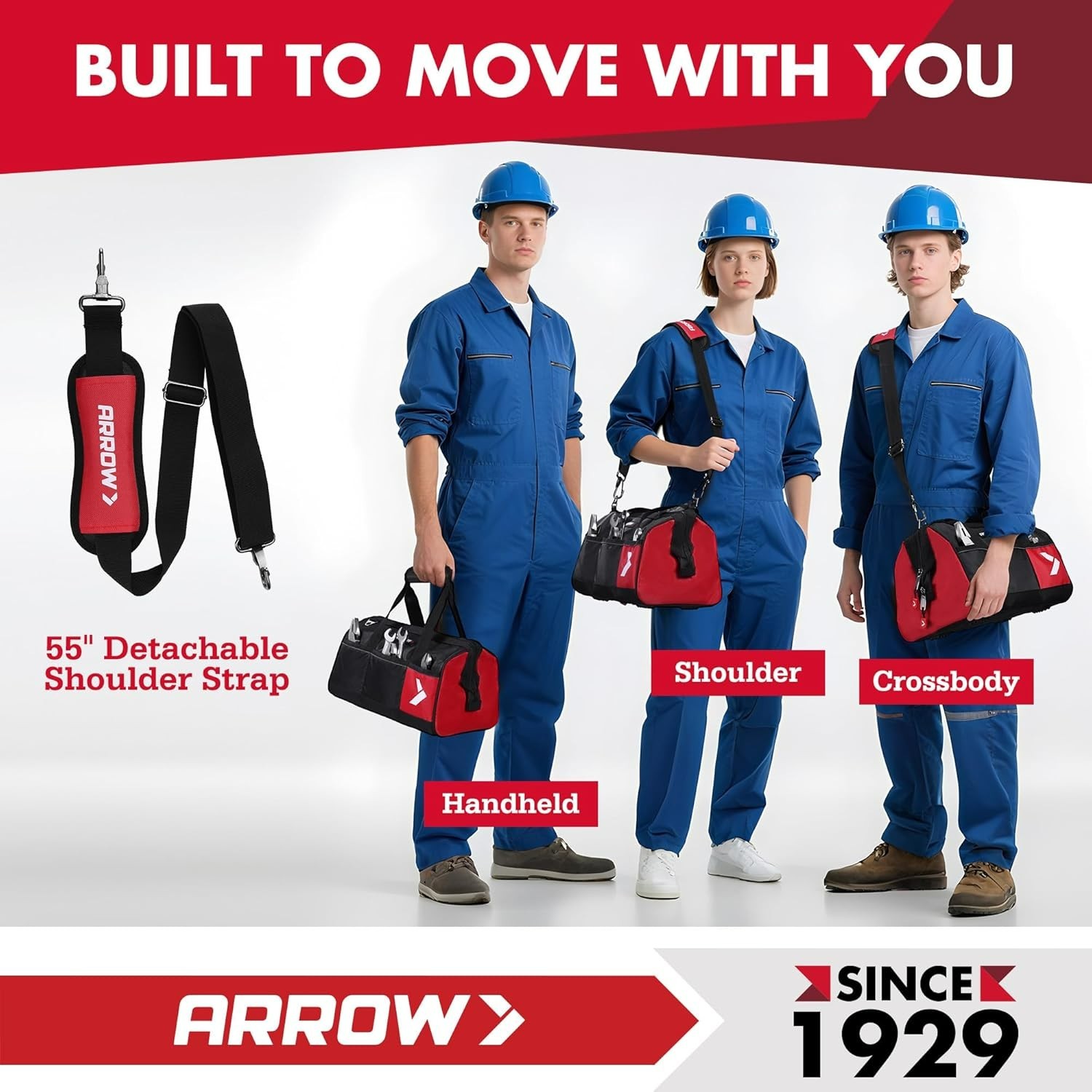 Spacious 14″ Tool Carrier for Mechanics & Case with Durable Oxford Fabric Design