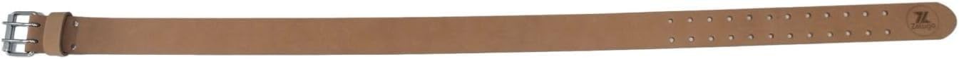 2 inch Heavy Duty Top Grain Leather Work Belt Natural Color for Construction