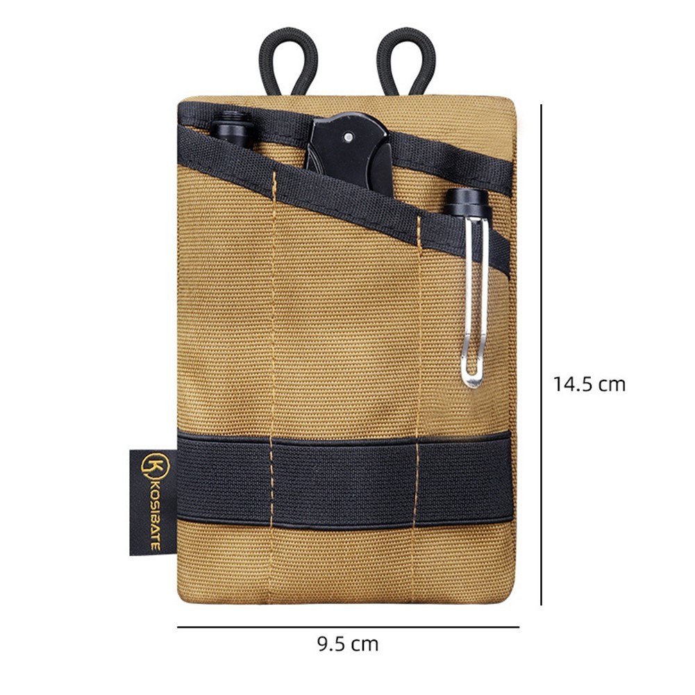 Wear-Resistant EDC Tool & Card Storage Bag Portable Organizer for Camping Hiking