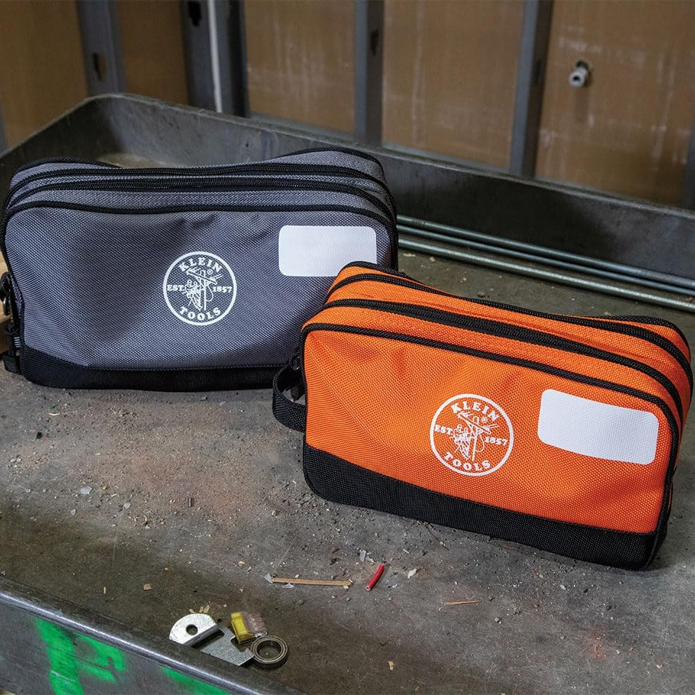 Tool Pouch, Dual Compartments, Heavy-Duty Tool Bag Organizer, Multipurpose Bag