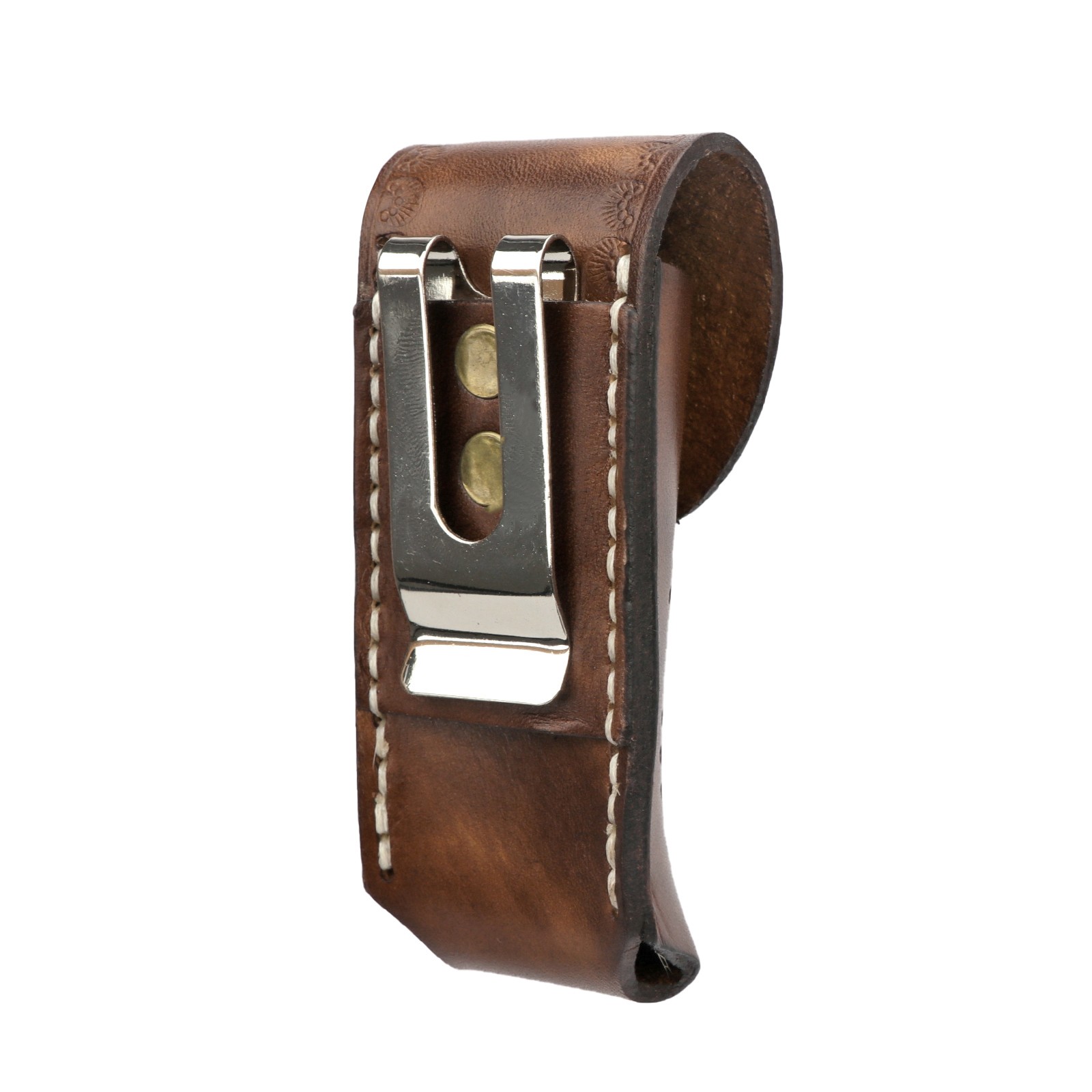 Leather Pocket Knife Sheath For Trapper Folding Blade Knives Case Belt Pouch