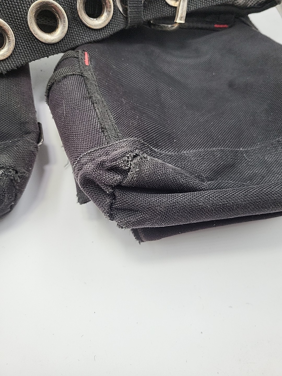 Husky Tool Belt Contractor 2 Bag 10 Pocket Work Belt Black Hammer Loop Carpenter