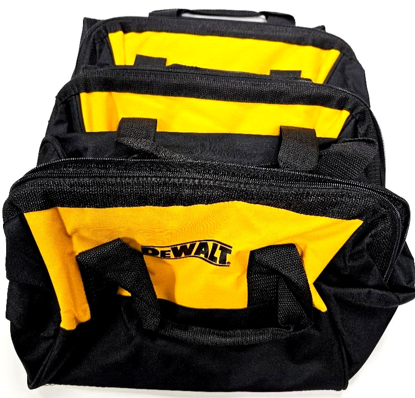 (4) Dewalt Tool Bags / Case 13″ x 10″ x 9″ Canvas For 20V Drill, Battery, Saw