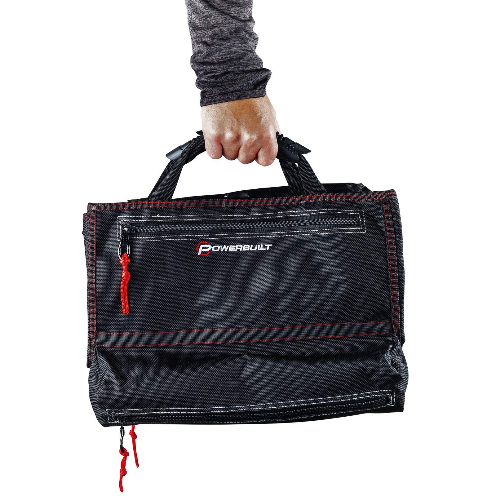 Powerbuilt 240253 Pro Tool Bag Roll Organizer 18-1/2 x 15 in. 1200D Polyester