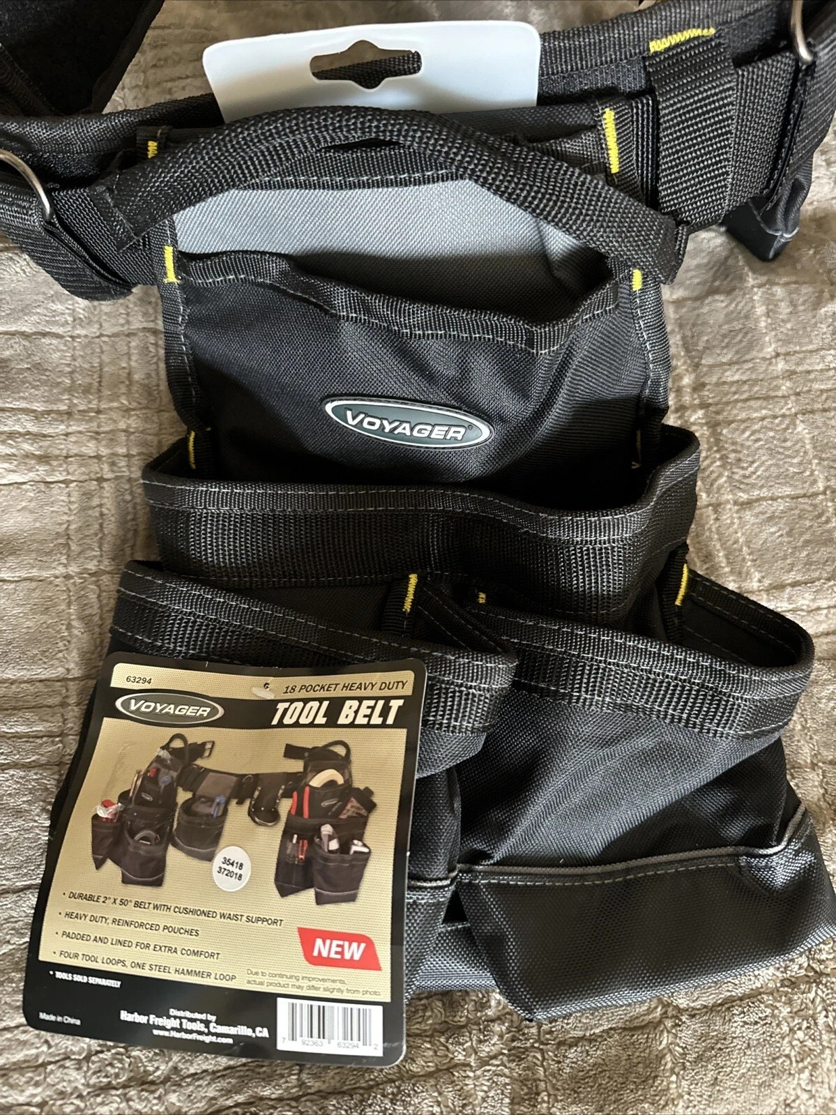 NEW Voyager 18 Pocket Heavy Duty Tool Belt – 63294 – FREE SHIPPING