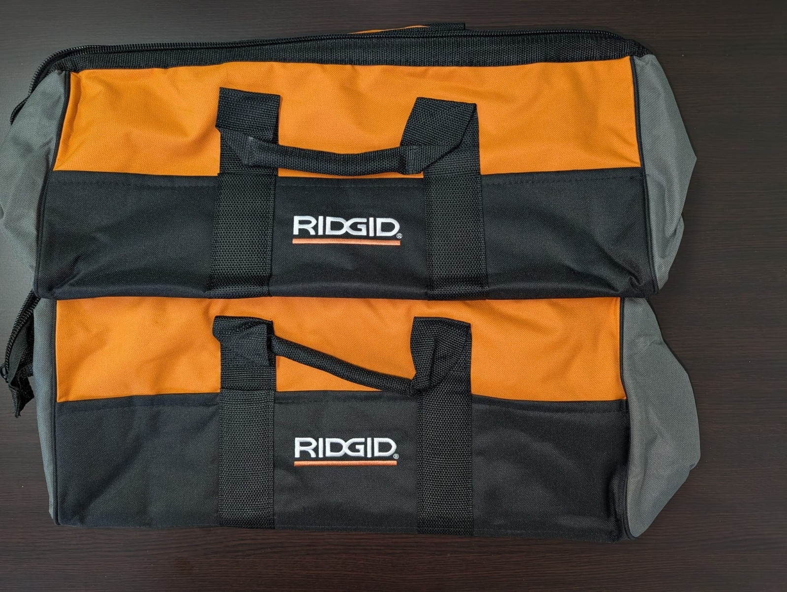 2 Pack – Ridgid Canvas Contractors Power Tool Bag 21″ X 8″ X 8″ (Brand New)