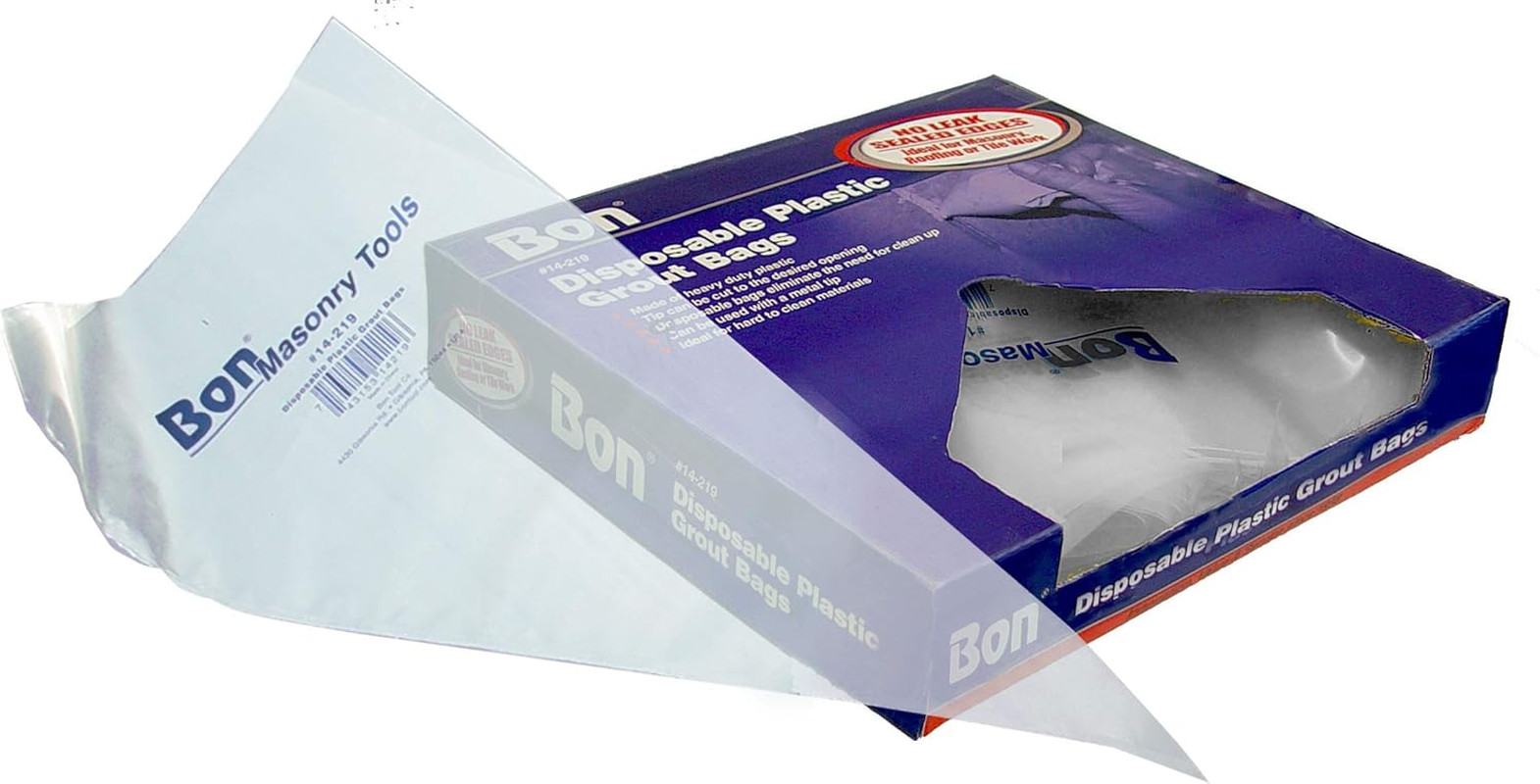 Disposable Plastic Grout Bags Heavy Duty 21 In. X 11 In. Pack of 50 – Cut-To-Si