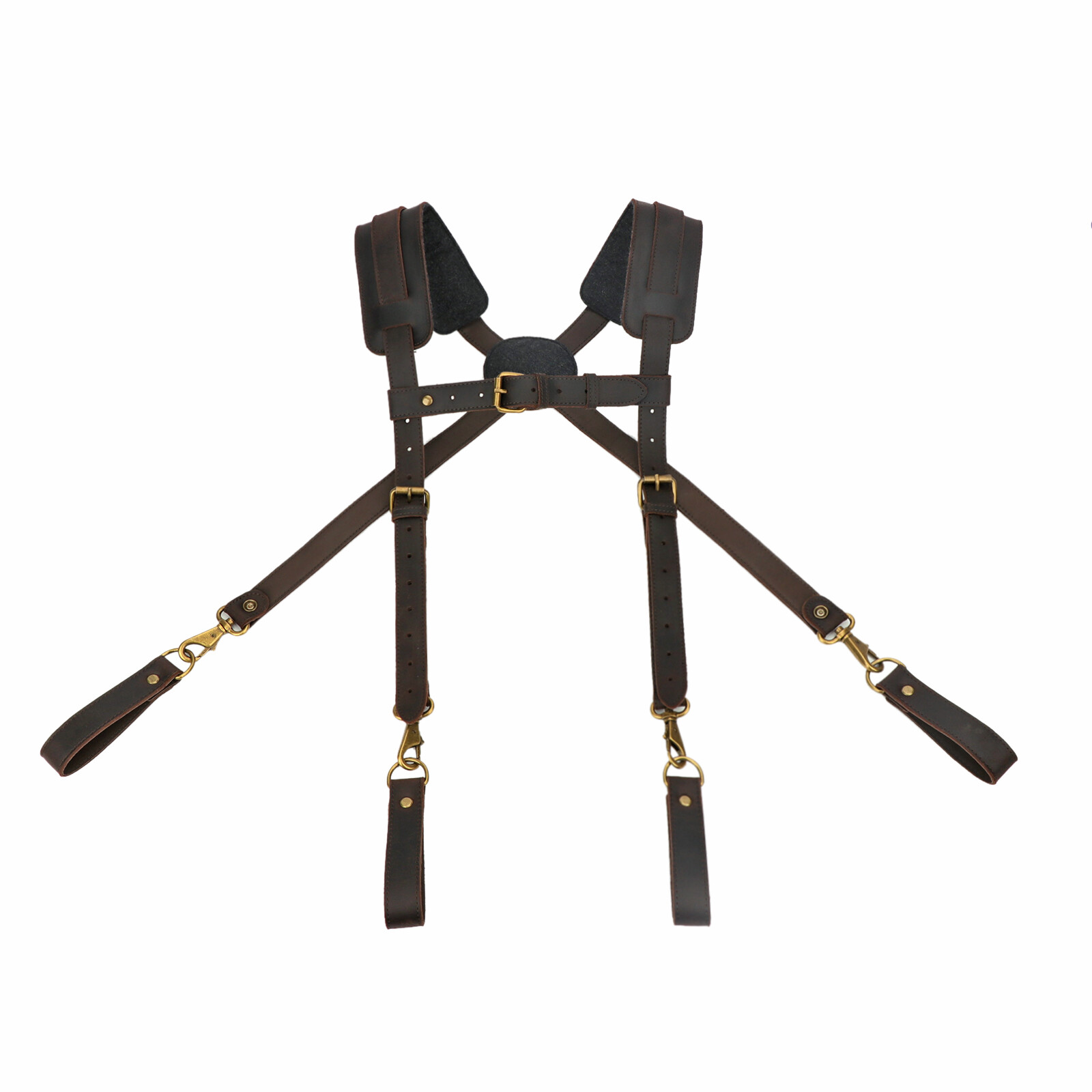 TOURBON Tools Harness Suspender Carpenter Workshop Rig Belt Loop Canvas/Leather