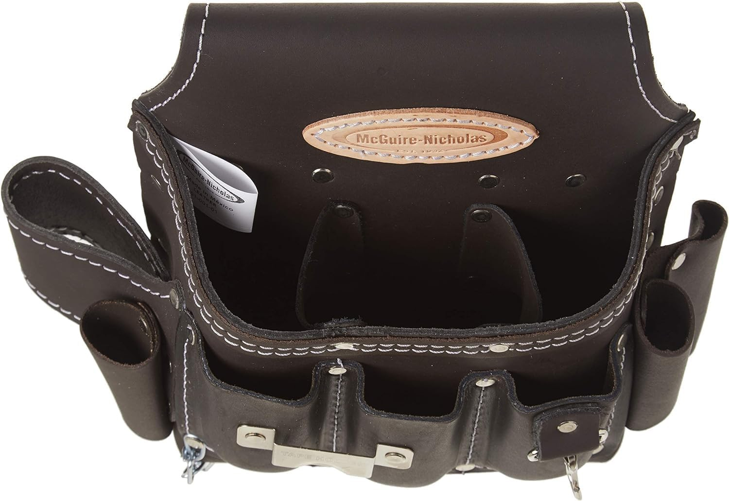 526-CC Brown Professional Electrician’S Pouch, Oil Tanned Leather