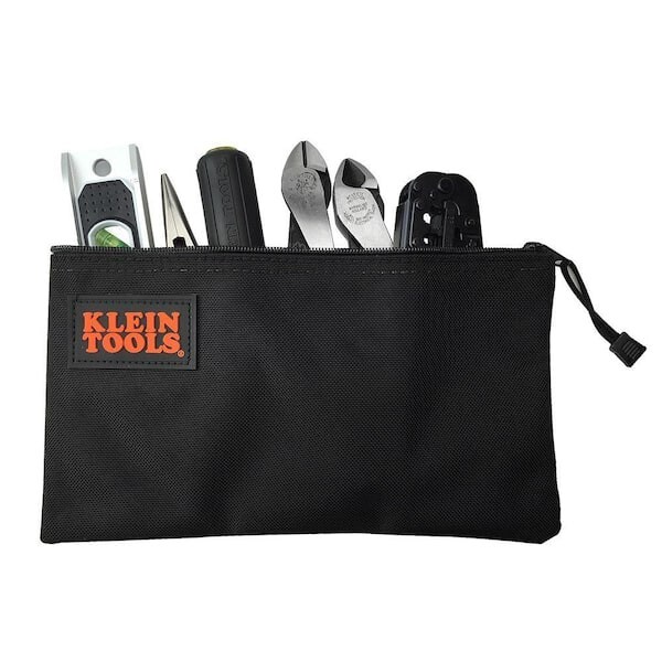 Klein Tools • Black Cordura Ballistic Nylon Tool Bag w/ Zippered Pocket • #5139B