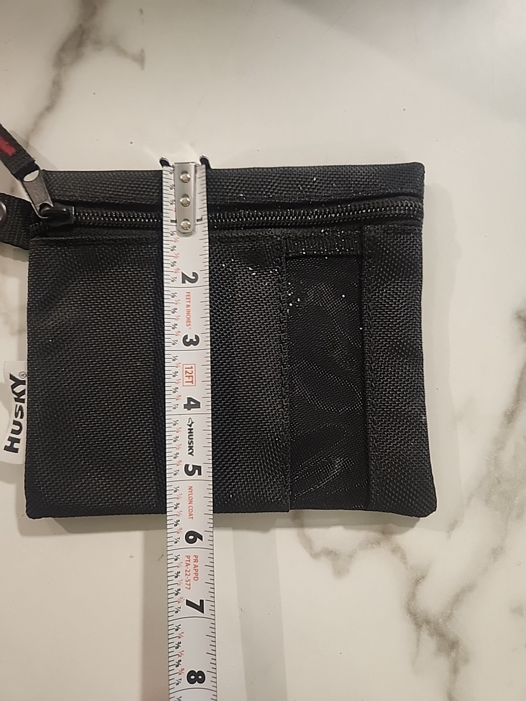 Husky Parts Organizer Pouch Bag Black 6.5″x5.5″