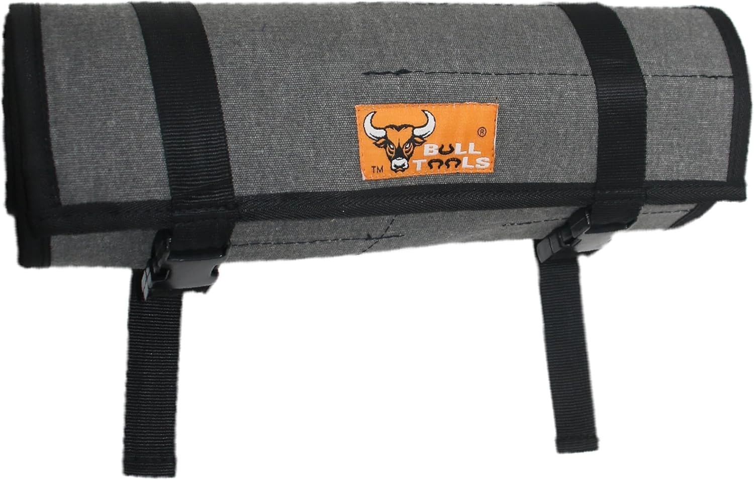 Heavy-Duty 26-Pocket Tool Roll Organizer in Sand Washed Grey – Durable Canvas