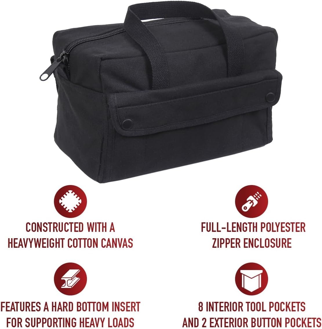 Versatile Tool Storage Bag – 10 Compartments & 7.5L Capacity for Professionals
