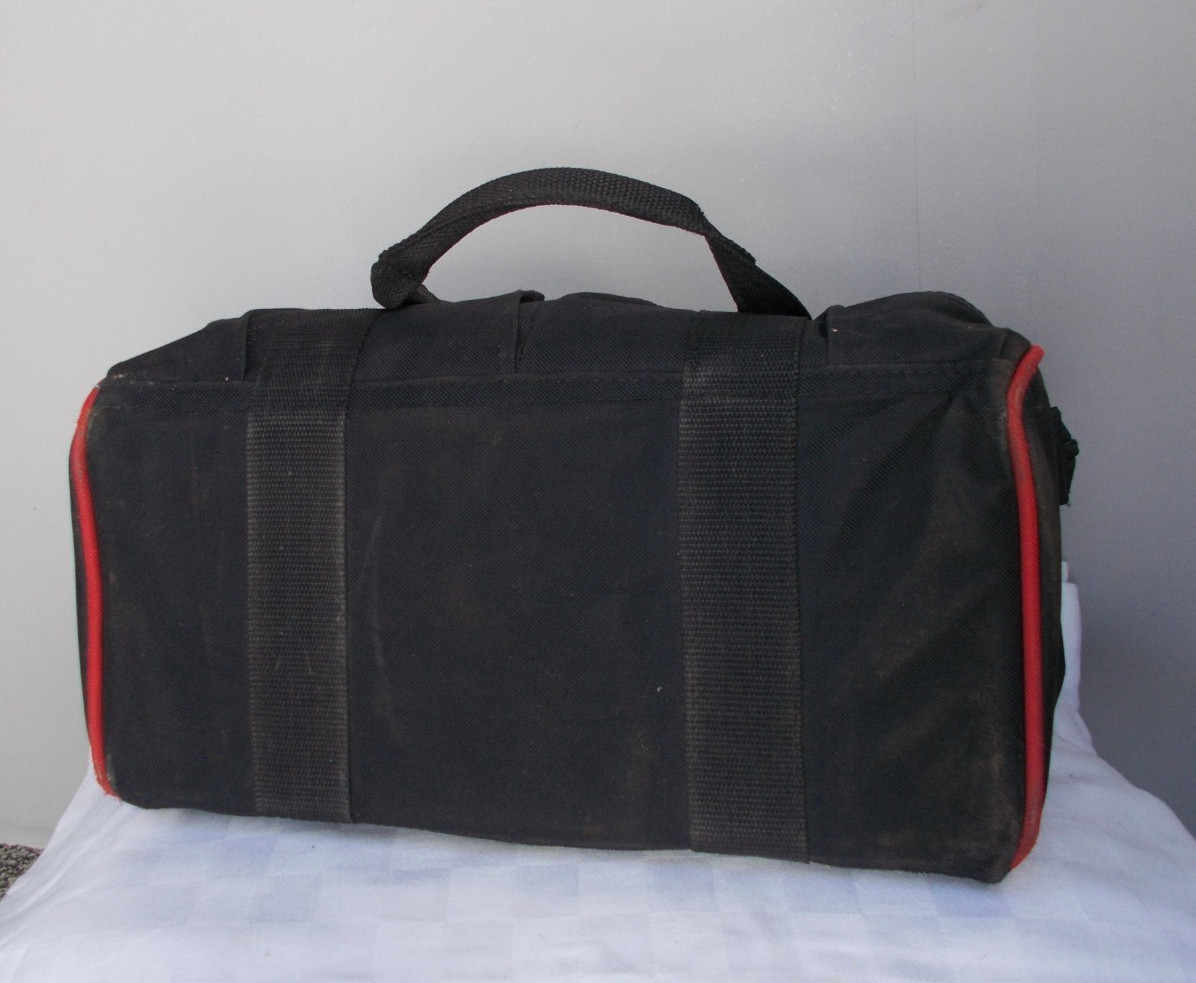 Mac Tools Small TOOL BAG Black W Red Embroidered Logo 14” with Pockets