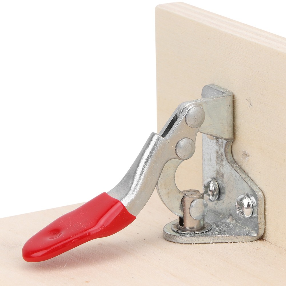 〆 HandStitched Sewing Horizontal Leathercraft Wooden Table Clamp Stitching