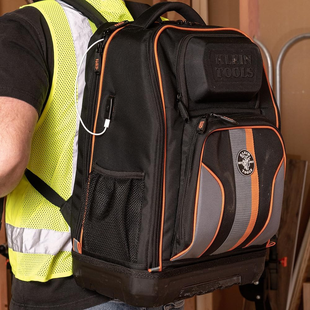 62805BPTECH 28-Pocket Laptop Backpack Tool Bag, Tradesman Pro Extra-Large Tech T