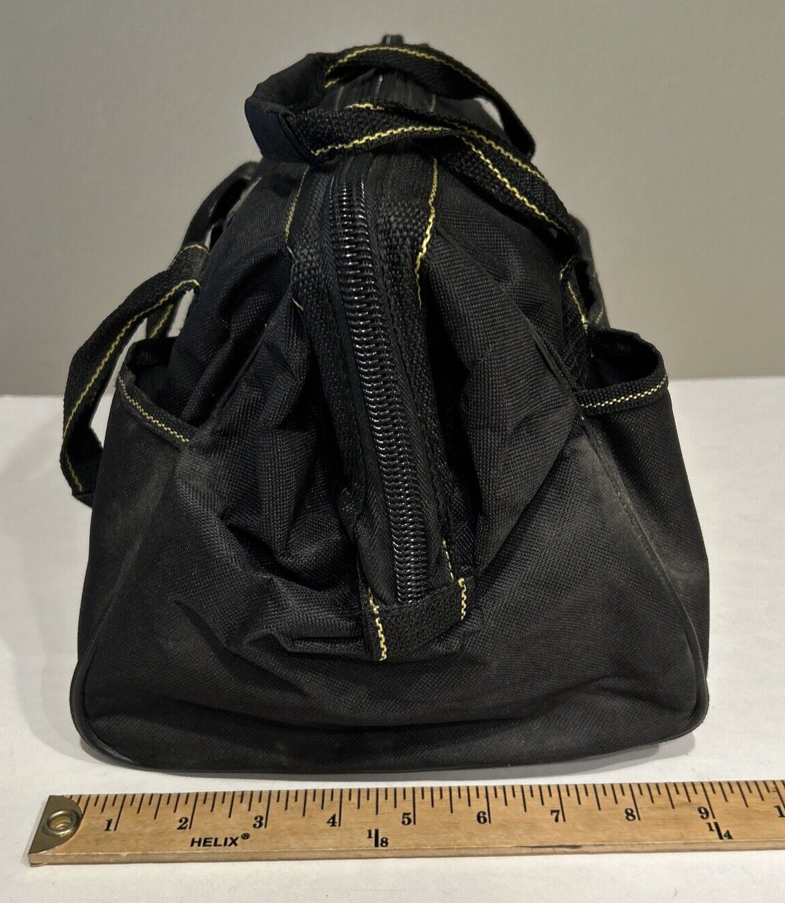 Voyager 12” Portable Tool Bag HANDY SIZE 15 Inside & 6 Outside Pockets BLACK ZIP