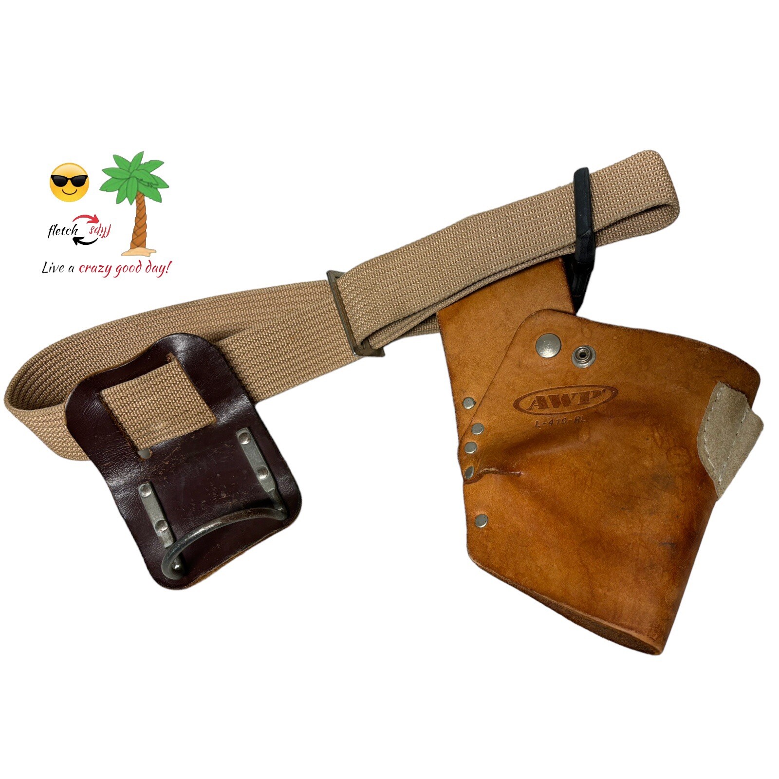 AWP L410-RL Cordless Drill Holster w/HD Tool Belt & Hammer Holder Carpentry