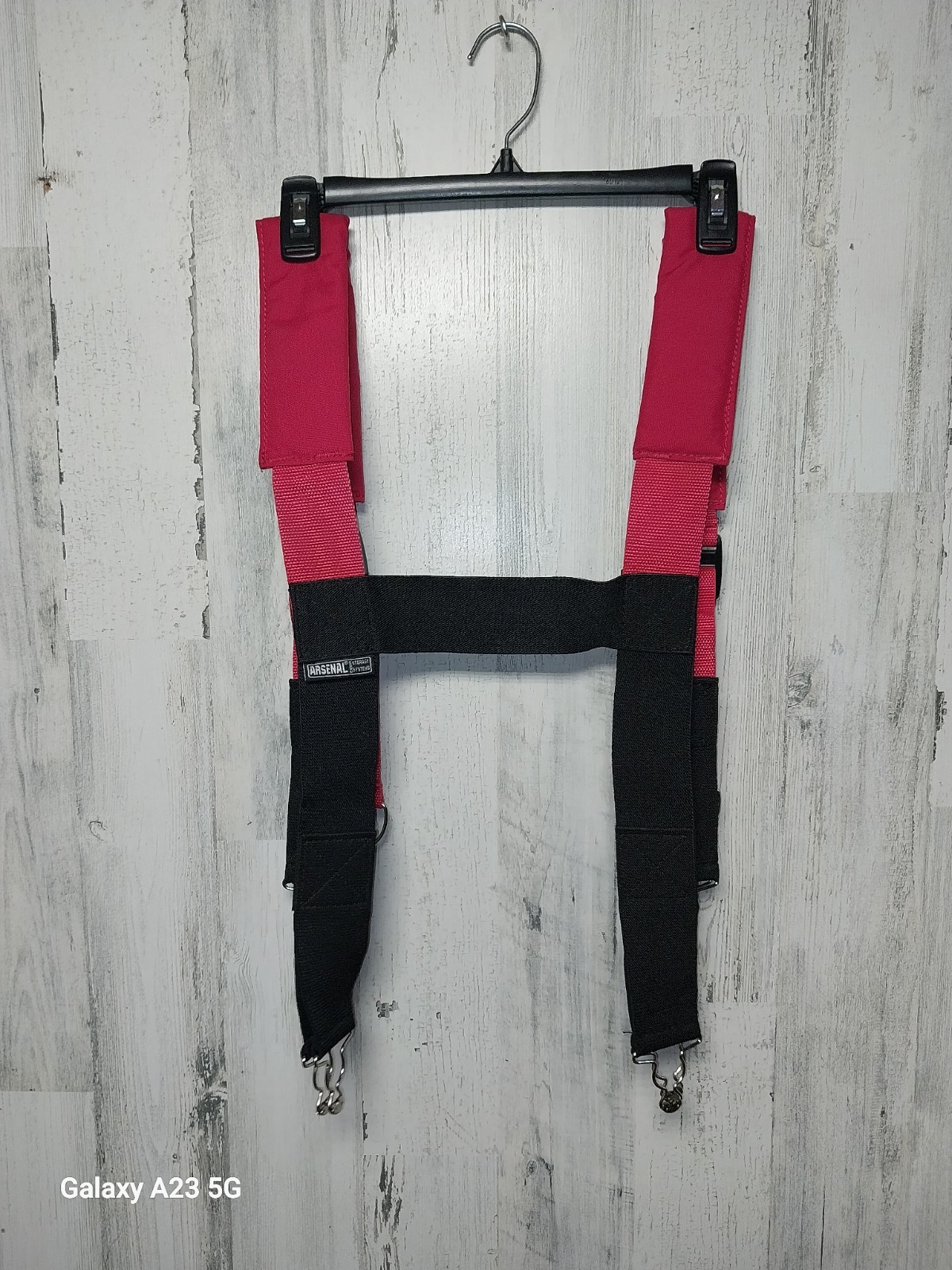 Arsenal GB5092 Suspenders w/ Quick Adj., 48″, Red and Black firefighting