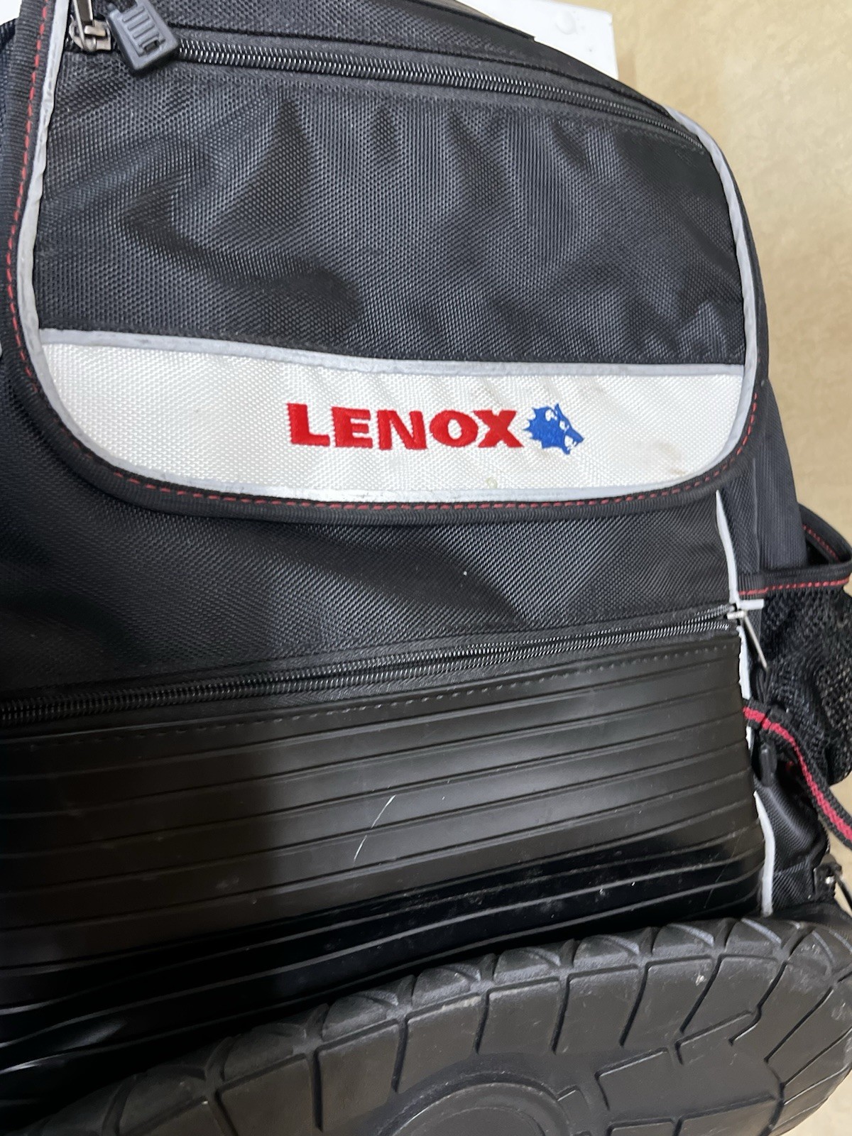 Lenox Tool Bag Backpack Multi Pocket Black Ballistic Nylon Rugged Heavy Duty