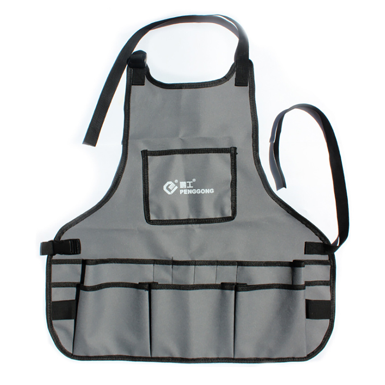 Portable Apron Tool Bag Multiple pocket waterproof 600D Oxford cloth for Garden