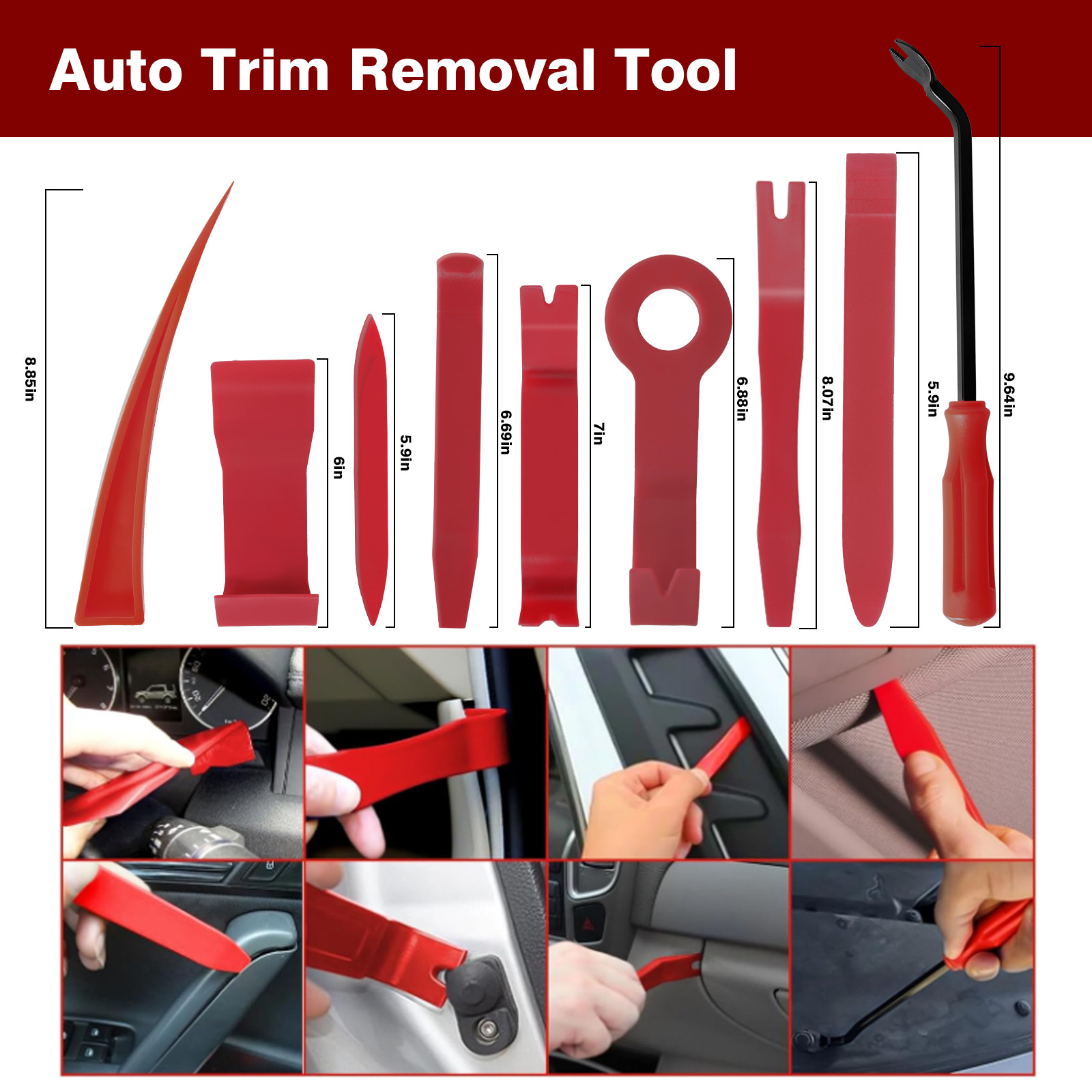 Car Tool Kit Roadside Emergency With Long Reach Grabber Air Wedge Bag Pump 23pcs
