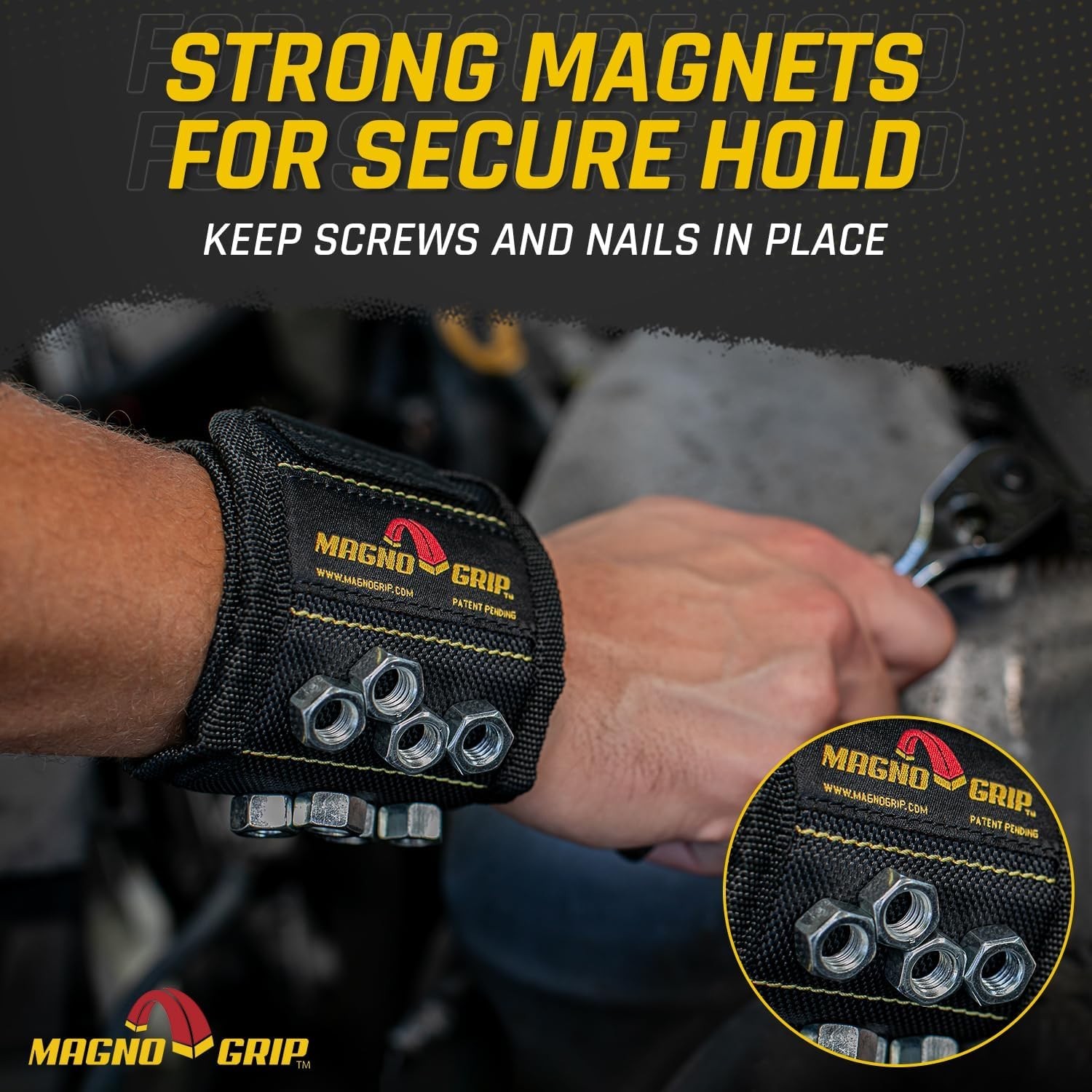 Durable Magnetic Wristband with Breathable Mesh – Essential for Home Improvement