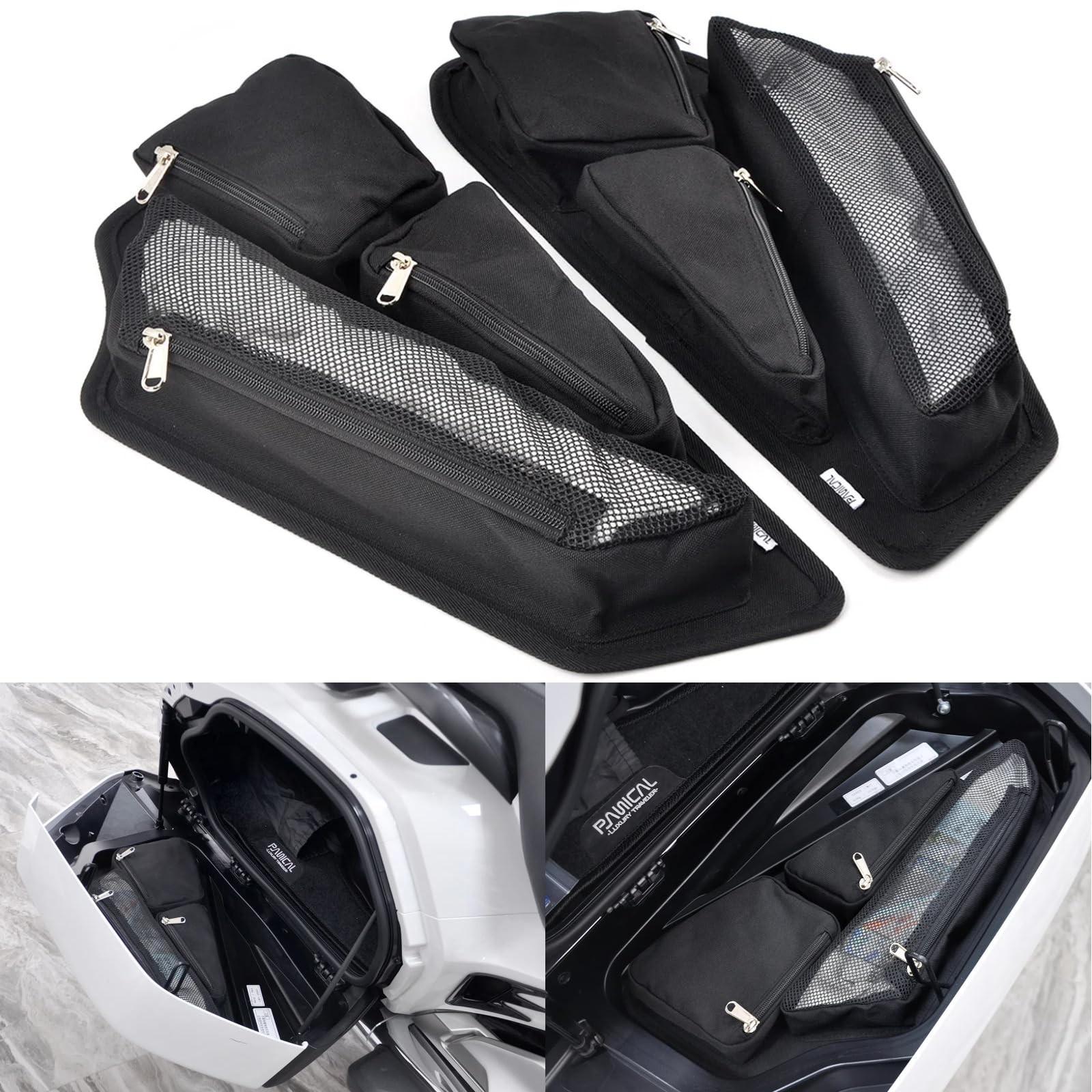 Saddle Bag Lid Organizers Side Case Trunk Storage Gear Bag Saddle Bag Liner S…